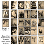 Personalized Firearm Guns Name Canvas Wall Art, Live Previews, Choose Each Photo, Multiple Options